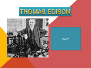 Thomas Edison Quiz