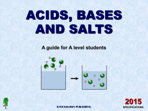 Acids, Bases & Salts PPT
