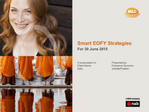 Smart EOFY year strategies 2014/15