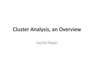 Clustering, an Overview