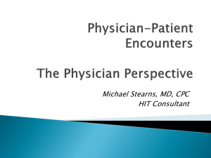 Physician-Patient Encounters and EHRs