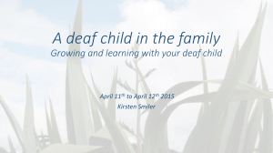 A D/deaf child in your family Life at the intersection of experiences