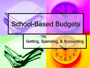 School Based Budgets