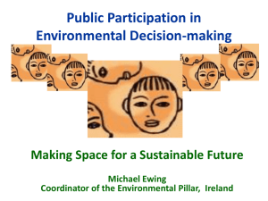Public Participation in Environmental Decision