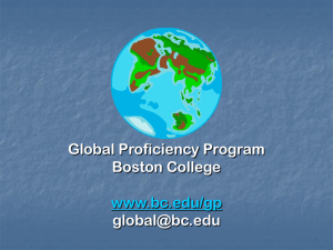 Boston College Global Proficiency Program