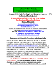 Scientific Method, and Case Studies For Simple and Complex Systems