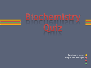 BiochemistReview Question