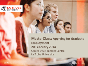 MasterClass on Graduate Employment Feb 2014