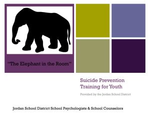 Suicide Prevention 2014-2015 Handout