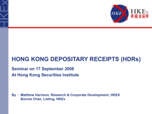 Hong Kong Depositary Receipts