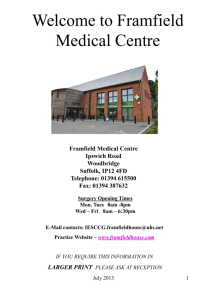 the practice area - Framfield House Surgery