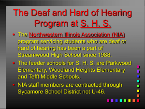 The Deaf and Hard of Hearing Program at SHS