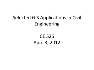 GIS Applications in Civil Engineering (ppt)