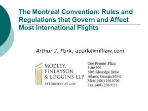 Montreal Convention slides for NACLE