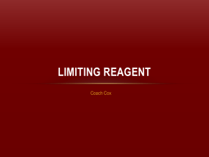 Limiting Reagent (Reactant)