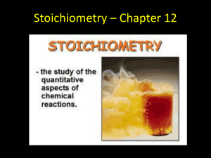Stoichiometry PowerPoint