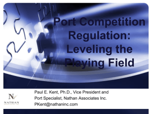 Port Competition Regulation: Leveling the Playing Field Shukran!