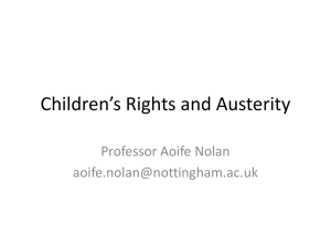 Children's Rights and Austerity