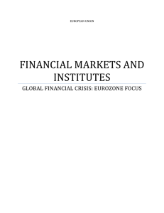 FINANCIAL MARKETS AND INSTITUTES