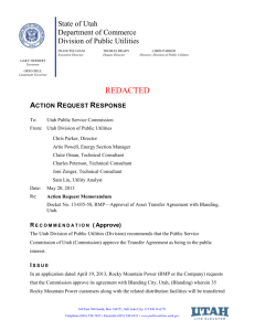 Redacted Comments from DPU - Utah Public Service Commission