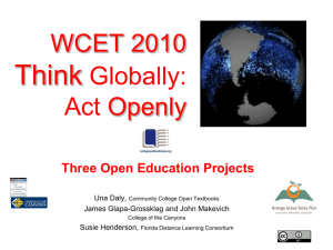 Think Globally Act Openly