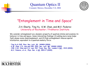 Entanglement and the Quantum Memory Force