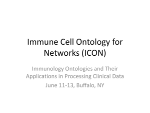 Immune Cell Ontology for Networks