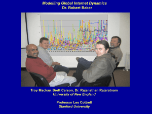 Modelling Global Internet Dynamics - SLAC