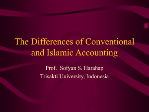 The Differences of Conventional and Islamic Accounting