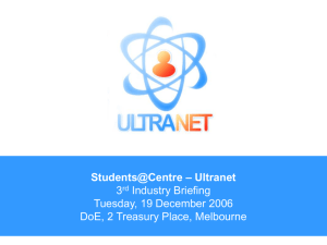 Students@Centre – Ultranet
