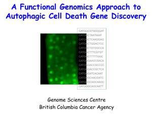 Dr. Marra's Presentation - Canada's Michael Smith Genome