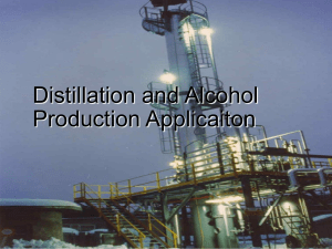 Distillation and Alcohol Production Application