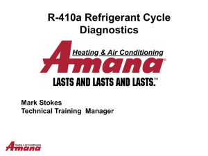 R-410a Refrigerant Cycle Diagnostics