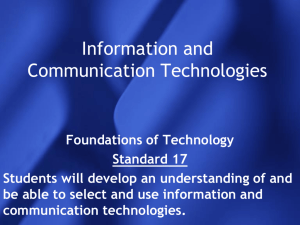Information and Communication Technologies 27