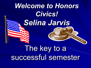 Honors Civics!