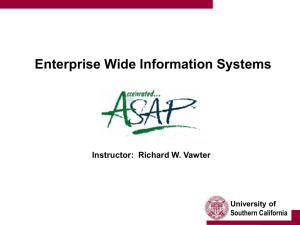 Enterprise Wide Information Systems