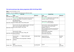 First and second year day release programme 2015