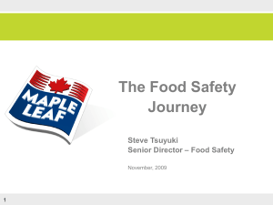 Maple Leaf: Take the Food Safety Journey