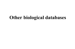Other_biol_databases - National Bioinformatics Training