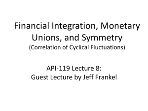 Financial Integration and Fluctuations Symmetry