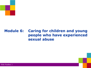 Module 6: Caring for children and young people who have