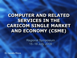 Computer and Related Services in the CARICOM Single Market and