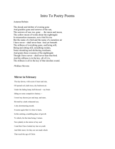 Intro To Poetry Poems - Shepherd School District