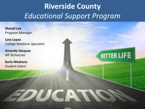 Educational Support Program Updates (PowerPoint)