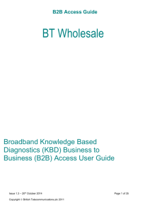 Broadband KBD B2B Access User Guide (Version 1.3)