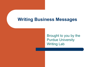 Writing Business Messages