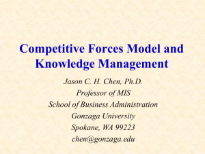 Competitive Forces Model and KM