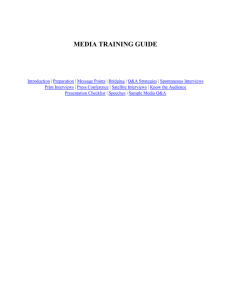 FINAL Media Training Guide2 - Parents of Kids with Infectious
