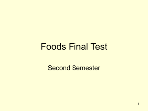 Foods Final Test