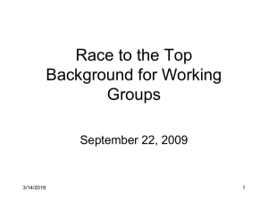 Race to the Top PowerPoint - Oregon Department of Education